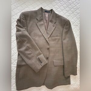 Vintage Classic Glen plaid Brown Polo University by Ralph Lauren Blazer
